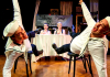 From left: Gus Thomas, Emily Nichelson, Genevieve Corkery, and Carl Wisniewski in Trap Door Theatre's "Le Bal," running through June 20, 2026.