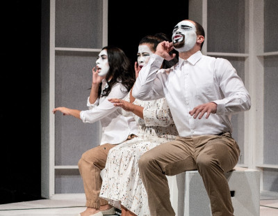 Sonya Madrigal, Ann Joseph, and Bryant Hayes in Day of Abscence.