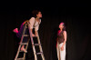 Alys Dickerson (left) and Francesca Sobrer in "Everybody" at The Buena at Pride Arts Center