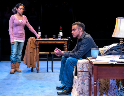 Joceyln Zamudio and Grant Kennedy Lewis in Martyna Majok’s “Sanctuary City,” running through November 18 at Steppenwolf Theatre.