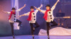 Isaac Stauffer, Kirsten Uttich and Jennifer Yonally in "Tidings of Tap" by Chicago Tap Theatre at the North Shore Center for the Performing Arts.