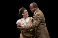 Katherine Thomas and Nathaniel Stampley in "Ragtime" at Marriott Theatre
