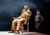 Elijah Jones as Henry V, with Kate Fry as the Earl of Westmoreland, in Shakespeare’s Henry V. Directed by artistic director Edward Hall and running in the Courtyard Theater September 6 - October 6, 2024.