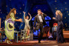 (L-R) Christiana Clark, Bryce Gangel, Luigi Sottile, Jessie Fisher in Holiday at Goodman Theatre.