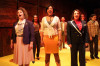 (front, l to r) Sara Reinecke, Sharriese Hamilton and Anne Sheridan Smith with (back, l to r) Tyler Symone, Ted Kitterman, Veronica Garza and Elizabeth Morgan in Firebrand Theatre’s production of 9 TO 5 THE MUSICAL.
