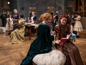 (front) Kate Fry and Emma Rosenthal in Leopoldstadt at Writers Theatre.