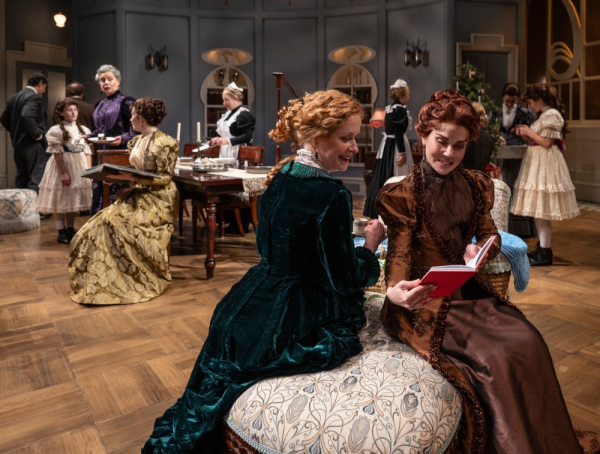 (front) Kate Fry and Emma Rosenthal in Leopoldstadt at Writers Theatre.