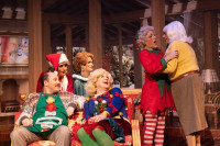(left to right) Scott Sawa, David Cerda, Grant Drager, Ed Jones, Ryan Oates and Danne W. Taylor in Hell in a Handbag Productions’ world premiere of The Golden Girls Save Xmas – A Lost Episodes Parody.