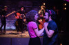 (front, l to r) Halie Robinson and Alex Quiñones with (back) The Family Crest in ROMEO AND JULIET: A Spectacular Retelling of The World’s Greatest Love Story.