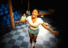 Rita Wicks in "Splash Hatch on the E Going Down" at Definition Theatre.