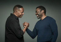 James Vincent Meredith and Chiké Johnson star in Chicago Shakespeare’s Hymn, directed by Ron OJ Parson. A powerhouse Chicago cast and creative team bring this deeply resonant tribute to male friendship by Lolita Chakrabarti to the stage, April 29 - May 25, 2025, in the Courtyard Theater.