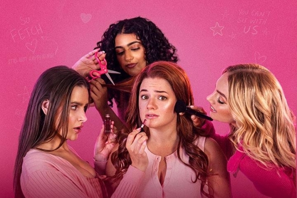 Jeff Award-winner Elizabeth Stenholt (center) plays Cady Heron, the nice, new smart girl at North Shore High, attended to here by “The Plastics” (from left): Julia Hope Budd as Karen Smith, Angel Alzeidan as Gretchen Wieners and Dariana Mullen as Regina George. Performances are August 26-October 11. For tickets, visit ParamountAurora.com or call (630) 896-6666.