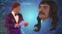 (left to right) Ed Jones and David Lipschutz in Hell in a Handbag Productions’ world premiere of The Rip Nelson Holiday Quarantine Special.