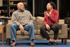 Keith Randolph Smith (Griffin) and Karen Aldridge (Tami) in the world premiere of How to Catch Creation by Christina Anderson directed by Niegel Smith .