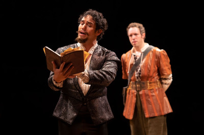 (left to right) Adam Jacobs, Alex Goodrich in 'Something Rotten' at Marriott Theatre through October 20th