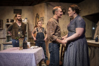 (left to right) Billy Dawson, Christopher Ratcliff, Peter Robel and Neala Barron in Boho Theatre's '110 in the Shade' at Theater Wit