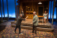 Eddie Jemison (from left), with Barbara Robertson, Jim Ortlieb and Chaon Cross in "Life Sucks" at Lookingglass Theatre through November 6th